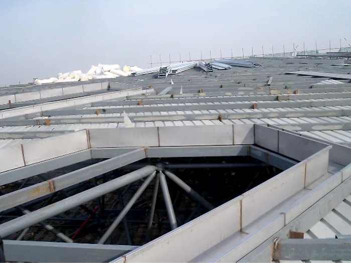 金昌安吉县体育馆网架